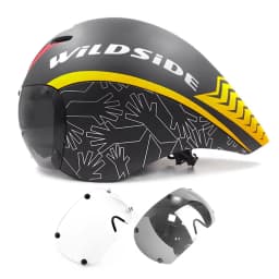 Wildside Aero TT Road Bicycle Helmet Racing Cycling Sports Triathlon TT Ultralight Bike Safety Helmet Goggles Bike accessories