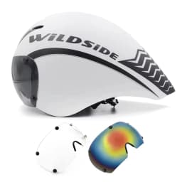 Wildside Aero TT Road Bicycle Helmet Racing Cycling Sports Triathlon TT Ultralight Bike Safety Helmet Goggles Bike accessories