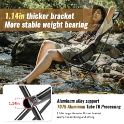Naturehike L04 Camping Moon Chair Folding Lightweight Garden Chair Waterproof Durable Outdoor Fishing Picnic Travel Relax Chair