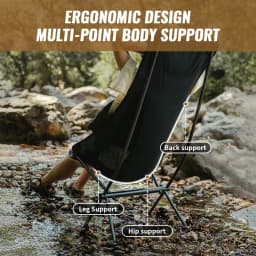 Naturehike L04 Camping Moon Chair Folding Lightweight Garden Chair Waterproof Durable Outdoor Fishing Picnic Travel Relax Chair