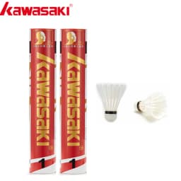 Kawasaki Team 1 Badminton shuttle Professional Tournament Level Shuttlecock Goose Feather Badminton Balls Speed 77'