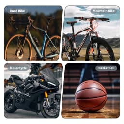 BSCOBBER Bike Accessories Electric Portable Air Pump Tyre Inflator Emergency Lamp 100PSI MTB Road Bike Powerbank