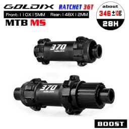 GOLDIX M370 MTB Hub Ratchet 36T 28 Hole Center Lock Disc Brake Straight Pull MTB Hub Thru/QR 148mm 141mm for SHIMANO SRAM