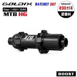 GOLDIX M370 MTB Hub Ratchet 36T 28 Hole Center Lock Disc Brake Straight Pull MTB Hub Thru/QR 148mm 141mm for SHIMANO SRAM