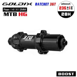 GOLDIX M370 MTB Hub Ratchet 36T 28 Hole Center Lock Disc Brake Straight Pull MTB Hub Thru/QR 148mm 141mm for SHIMANO SRAM