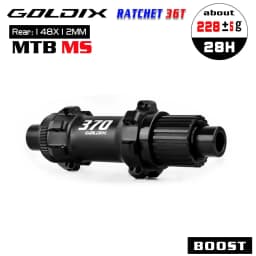 GOLDIX M370 MTB Hub Ratchet 36T 28 Hole Center Lock Disc Brake Straight Pull MTB Hub Thru/QR 148mm 141mm for SHIMANO SRAM