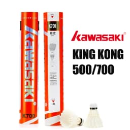 Kawasaki KING KONG 700/500 Badminton Shuttlecock Feather Special Technology Durable shuttle badminton K700 K500