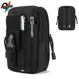 MuqiNush Tactical Phone Bag Universal EDC Waist Bag Equipment Small Tools Pocket for Outdoor Men's and Phone Leather Cases