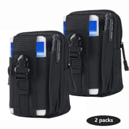 MuqiNush Tactical Phone Bag Universal EDC Waist Bag Equipment Small Tools Pocket for Outdoor Men's and Phone Leather Cases