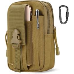 MuqiNush Tactical Phone Bag Universal EDC Waist Bag Equipment Small Tools Pocket for Outdoor Men's and Phone Leather Cases