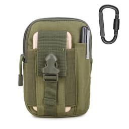 MuqiNush Tactical Phone Bag Universal EDC Waist Bag Equipment Small Tools Pocket for Outdoor Men's and Phone Leather Cases