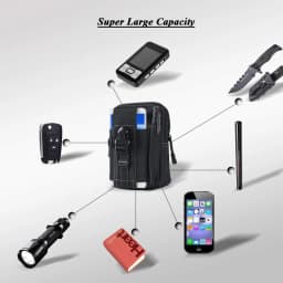 MuqiNush Tactical Phone Bag Universal EDC Waist Bag Equipment Small Tools Pocket for Outdoor Men's and Phone Leather Cases