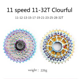 SUNSHINE ultralight Road flywheel 11 12 speed 11-28 32 34 36T colorful Hollow out bicycle cassette HG gear for Shimano