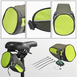 Bicycle Bike E Scooter Turn Signal Light Tail Bag with Brake Sync Night Riding Safety Saddle Bag Wireless Remote Control