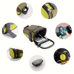Bicycle Bike E Scooter Turn Signal Light Tail Bag with Brake Sync Night Riding Safety Saddle Bag Wireless Remote Control