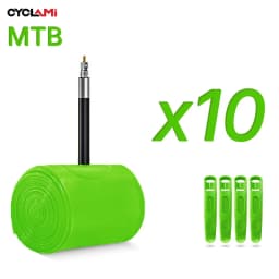 10 Pcs CYCLAMI Ultralight TPU Bike Inner Tube MTB 26 27.5 29 Inch Bicycle 63g French Valve Tyre Repair Tools Cycling Wholesaler