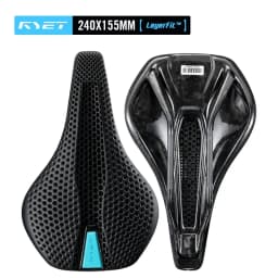 RYET Carbon Saddle MTB Gravel Road Bike 175g 3D Printed Seat 7x9mm Cycling Cushion 143/155MM For Racing Bicycle Seating Parts
