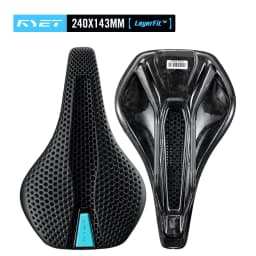 RYET Carbon Saddle MTB Gravel Road Bike 175g 3D Printed Seat 7x9mm Cycling Cushion 143/155MM For Racing Bicycle Seating Parts