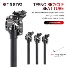 Aluminum Alloy Bike Seatpost Length 350mm Universal Bicycle Seat Post Compatible with 27.2mm/30.9mm/31.6mm Diameters for Mountai