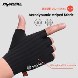 YKYWBIKE Cycling Gloves Summer Italy Interface hand Pad Shock-Absorbing Half Finger Bicycle Gloves Mountain Bike MTB Gloves
