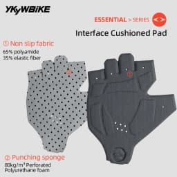 YKYWBIKE Cycling Gloves Summer Italy Interface hand Pad Shock-Absorbing Half Finger Bicycle Gloves Mountain Bike MTB Gloves