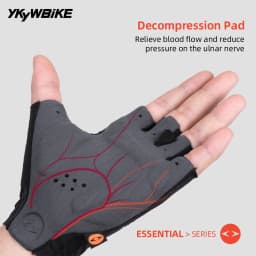YKYWBIKE Cycling Gloves Summer Italy Interface hand Pad Shock-Absorbing Half Finger Bicycle Gloves Mountain Bike MTB Gloves