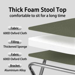 Naturehike Compact Folding Stool 7075 Aluminum Alloy Outdoor Portable Barbecue Fishing Collapsible Chair Camping Hiking Stool