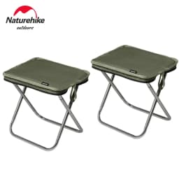 Naturehike Compact Folding Stool 7075 Aluminum Alloy Outdoor Portable Barbecue Fishing Collapsible Chair Camping Hiking Stool