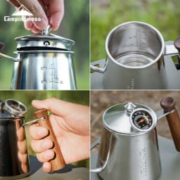 CAMPINGMOON Coffee hand pot 304 stainless steel goose neck fine mouthed pot outdoor kettle coffee pot
