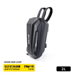 WILD MAN MTB Front Bicycle Bag – EVA Hard Shell Large Capacity Storage Pouch | PU+EVA/TPU+Polyester | Waterproof Zipper