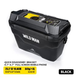 WILD MAN MTB Front Bicycle Bag – EVA Hard Shell Large Capacity Storage Pouch | PU+EVA/TPU+Polyester | Waterproof Zipper