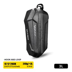 WILD MAN MTB Front Bicycle Bag – EVA Hard Shell Large Capacity Storage Pouch | PU+EVA/TPU+Polyester | Waterproof Zipper