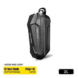 WILD MAN MTB Front Bicycle Bag – EVA Hard Shell Large Capacity Storage Pouch | PU+EVA/TPU+Polyester | Waterproof Zipper