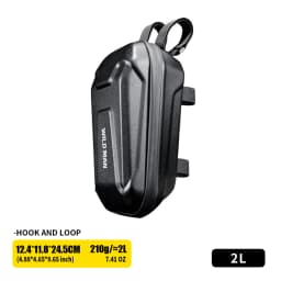WILD MAN MTB Front Bicycle Bag – EVA Hard Shell Large Capacity Storage Pouch | PU+EVA/TPU+Polyester | Waterproof Zipper