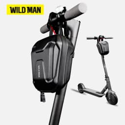 WILD MAN MTB Front Bicycle Bag – EVA Hard Shell Large Capacity Storage Pouch | PU+EVA/TPU+Polyester | Waterproof Zipper