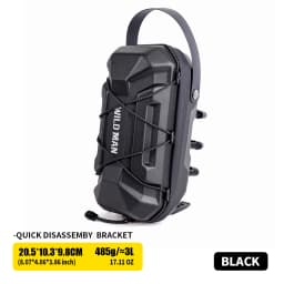 WILD MAN MTB Front Bicycle Bag – EVA Hard Shell Large Capacity Storage Pouch | PU+EVA/TPU+Polyester | Waterproof Zipper