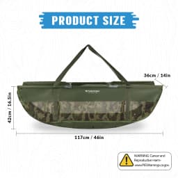 THKFISH Fishing Bags Folding Fish Weigh Bags Mesh PVC Weigh Sling Fish Bag for Caught Fish Weigh in Bag for Bass Carp Fishing