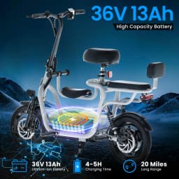 Electric Scooter with Seat for Adult,36V Electric Scooter with 500W Motor,20 Mile Range,17.4mph,e Scooters with Adjustable Seat