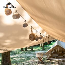 Naturehike Outdoor Clothesline Camping Hanging Rope Multifunctional Adjustable Non-Slip Canopy Lanyard Snap Hooks