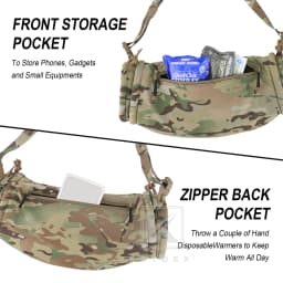 KRYDEX Hand Warmer Muff Water-Resist Hanger Waist Handwarmer Drop Pouch for Outdoor Winter Hunting Field Survival Camping Hiking