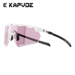 Kapvoe Lightweight Photochromic Sunglasses Real Carbon Fiber Cycling Glasses for Men UV400 MTB Bike Bicycle Sports Eyewear