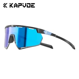 Kapvoe Lightweight Photochromic Sunglasses Real Carbon Fiber Cycling Glasses for Men UV400 MTB Bike Bicycle Sports Eyewear