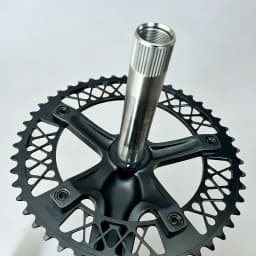 TSUNAMI Hollow Integrated Crankset 49T Chainwheel 7075 Aluminum Alloy 165mm Crank Fixed Gear Bike Parts Including B.B.