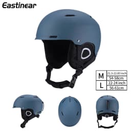 Eastinear 2024 New Outdoor Professional Ski Helmet Warm Anti-collision Mirror Cap Integrated Men's and Women's Ski Equipment
