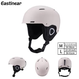 Eastinear 2024 New Outdoor Professional Ski Helmet Warm Anti-collision Mirror Cap Integrated Men's and Women's Ski Equipment