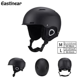 Eastinear 2024 New Outdoor Professional Ski Helmet Warm Anti-collision Mirror Cap Integrated Men's and Women's Ski Equipment