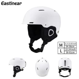 Eastinear 2024 New Outdoor Professional Ski Helmet Warm Anti-collision Mirror Cap Integrated Men's and Women's Ski Equipment