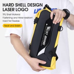 WEST BIKING Waterproof Expandable Bike Pannier Bag Hard Shell Bicycle Rear Rack Trunk Bag with Shoulder Strap for MTB Cycling