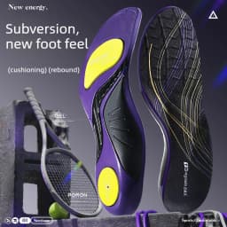 Arch Support Sports Insoles Comfortable for Long Standing Sweat-absorbent Odor-resistant Ultra-soft Poron Sole Shock-absorbing