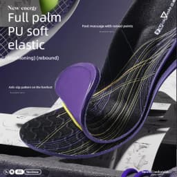 Arch Support Sports Insoles Comfortable for Long Standing Sweat-absorbent Odor-resistant Ultra-soft Poron Sole Shock-absorbing